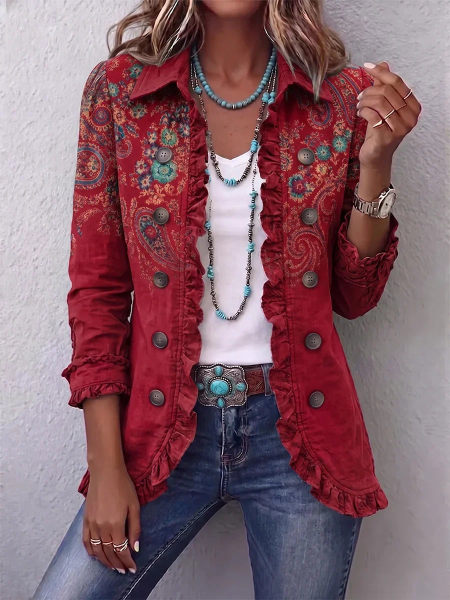 Fayrene™ | Bohemian Paisley flæsejakke — 1