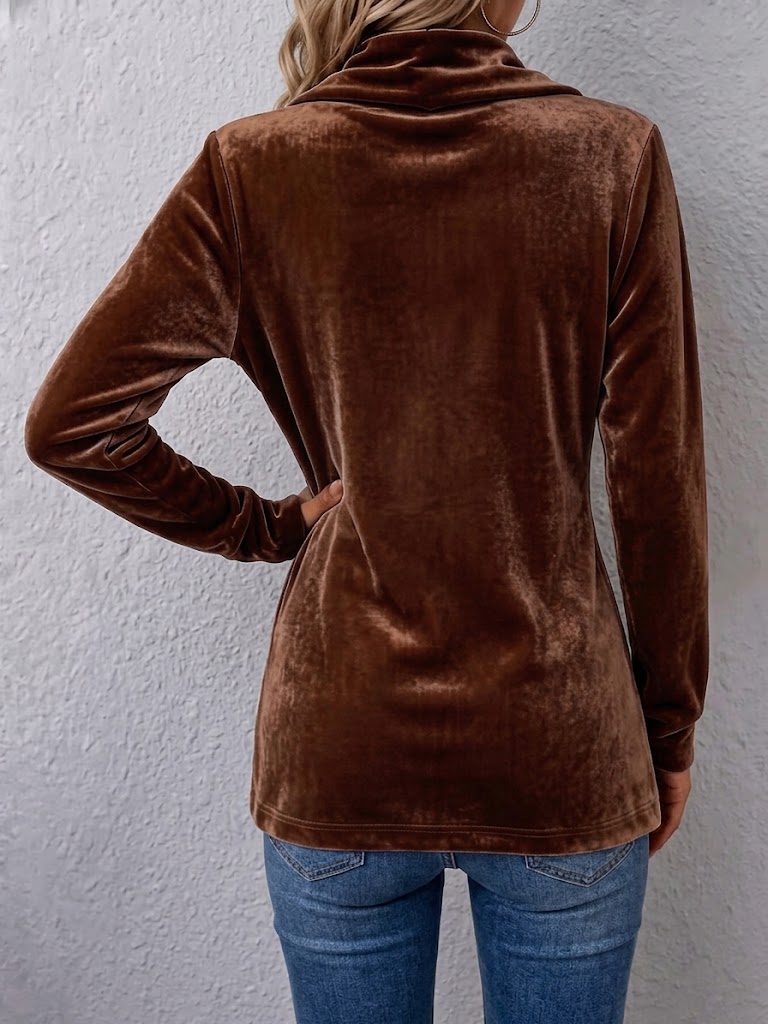 Holliwell™ | Vintage revers knap-accent langærmet åben frontjakke — 2