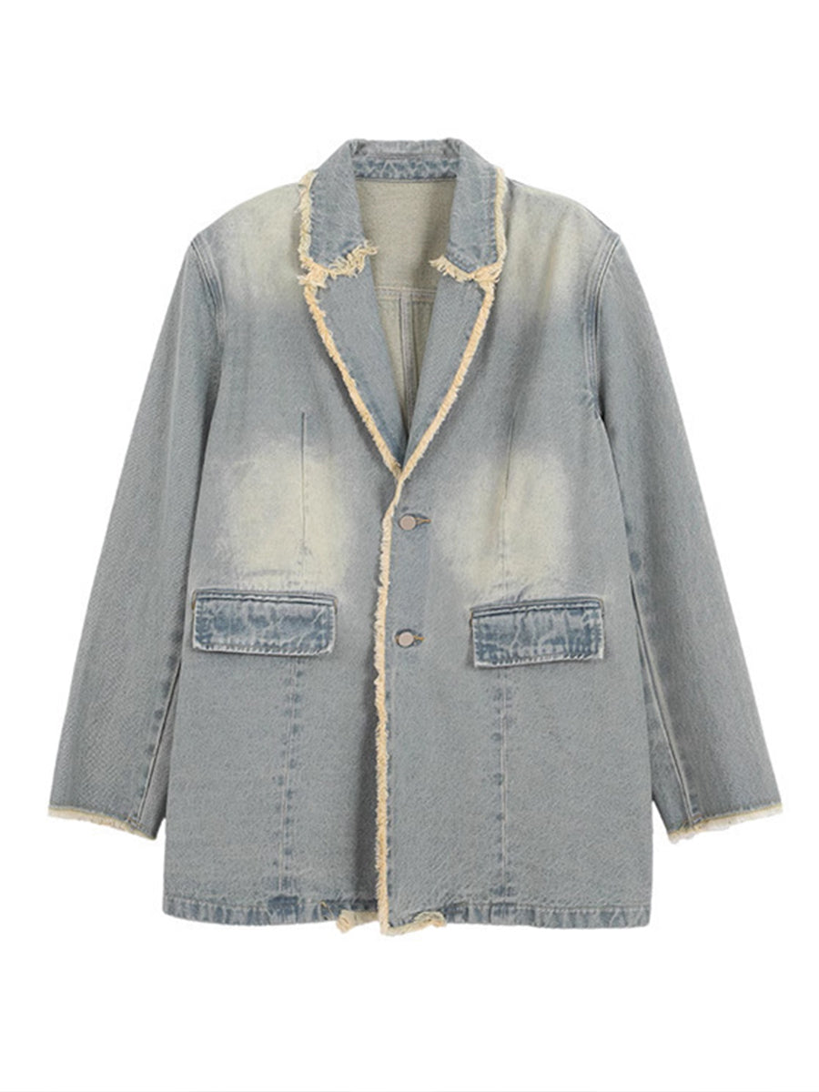 Dionne™ | Oversized blazer i vintagestil med rå kanter — 3