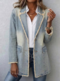 Dionne™ | Oversized blazer i vintagestil med rå kanter
