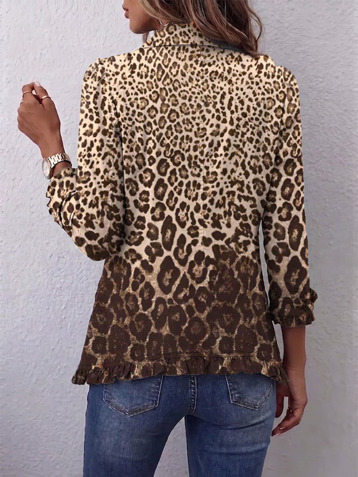 Navara™ | Leopardprint flæsejakke — 2
