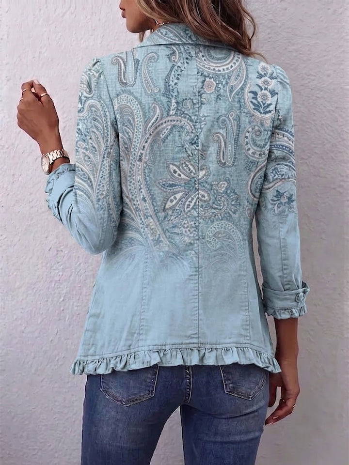 Estrella™ | Vintage flæsejakke med Paisley-tryk — 2
