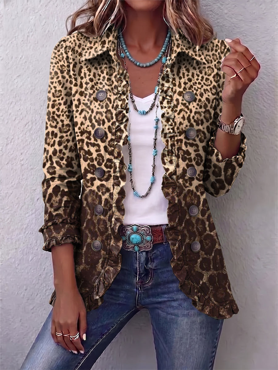 Navara™ | Leopardprint flæsejakke — 1