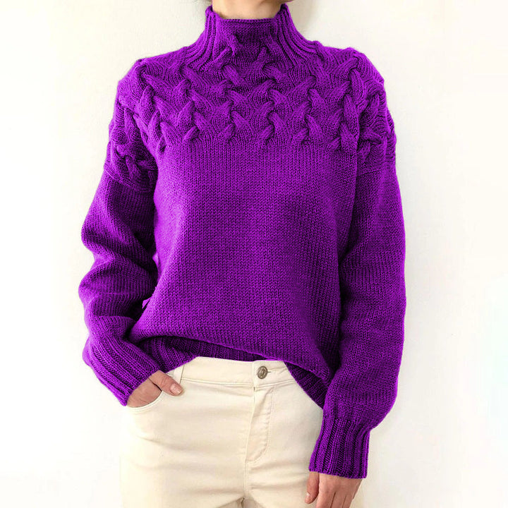 Elena | Varm strikket rullekrave — 13