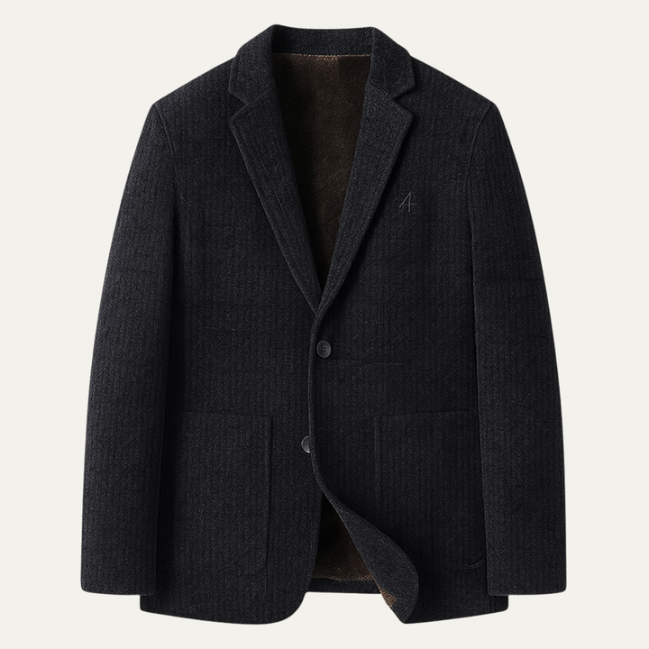 Freja Andersen | Herre business chenille varm Fur Lined blazer