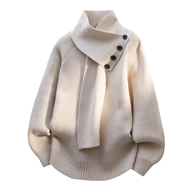 Arielle | Hyggelig sweater med halstørklæde — 5