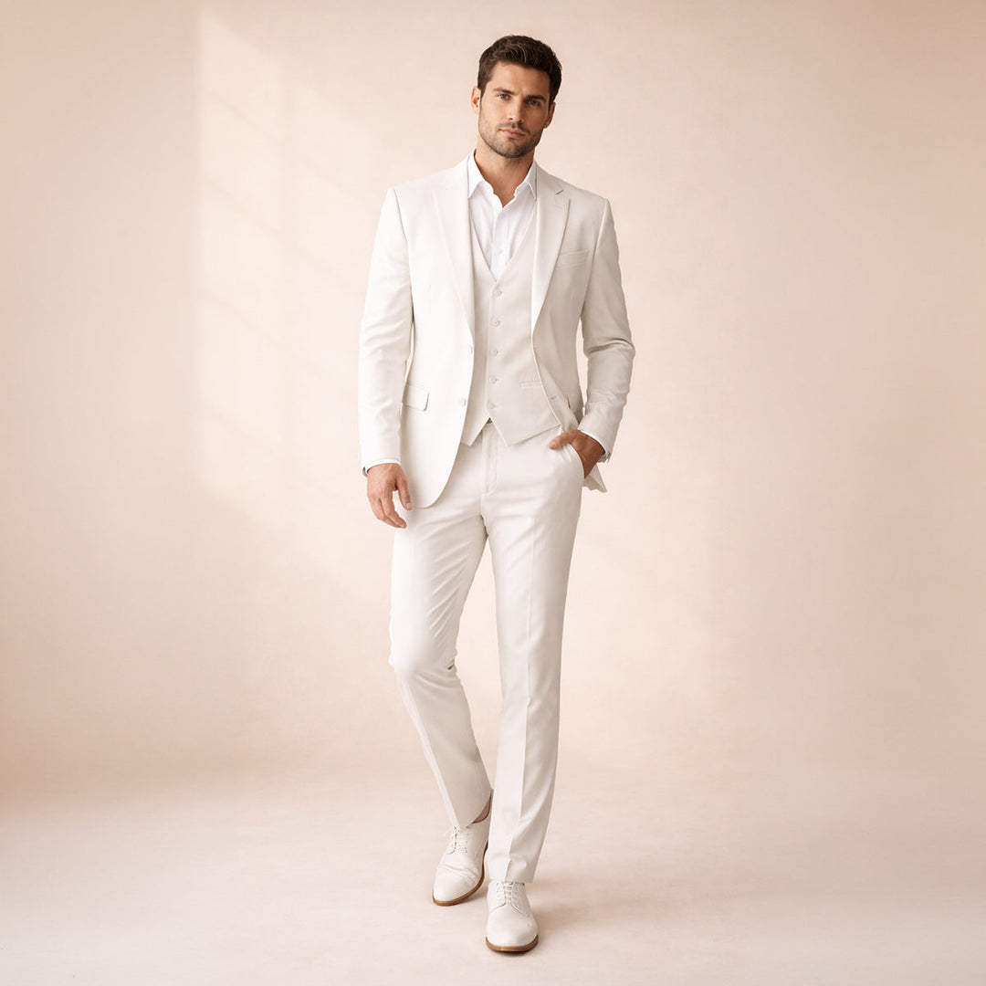 Freja Andersen | Herre 3 Piece slim fit jakkesæt - Elegant blazer, Waistcoat & Trousers sæt