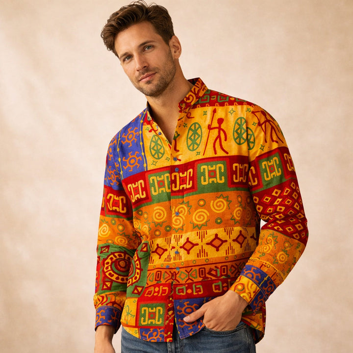 Briarstone Park herre Two Tone Patchwork Western let denim skjorte