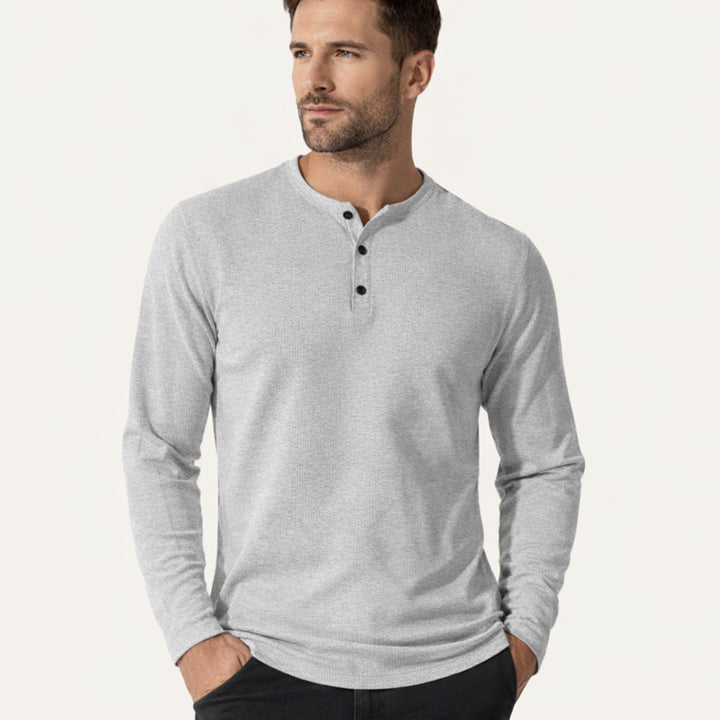 Pinecrest Creek herre afslappet Waffle Henley Thermal skjorte