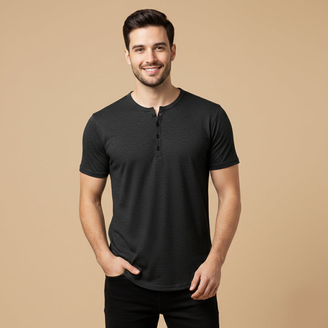 Bathwick | Herre åndbar Henley krave sommer T-skjorte