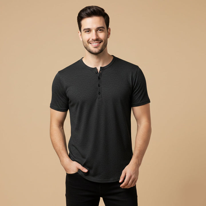 Bathwick | Herre åndbar Henley krave sommer T-skjorte