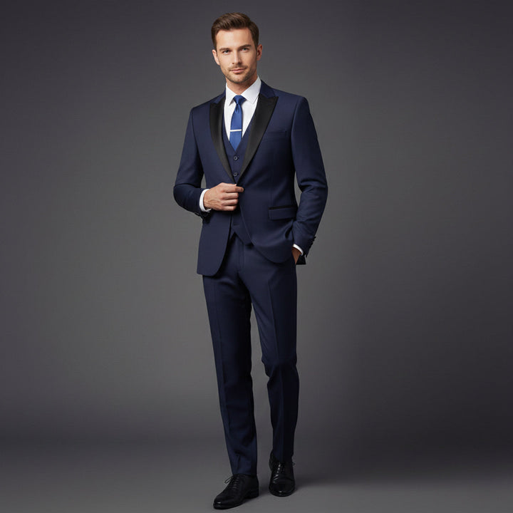 Freja Andersen | Herre 3 Piece jakkesæt - Elegant slim fit Formal Tuxedo sæt