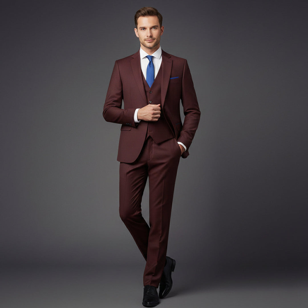 Freja Andersen | Herre 3 Piece jakkesæt - Elegant slim fit Formal Tuxedo sæt