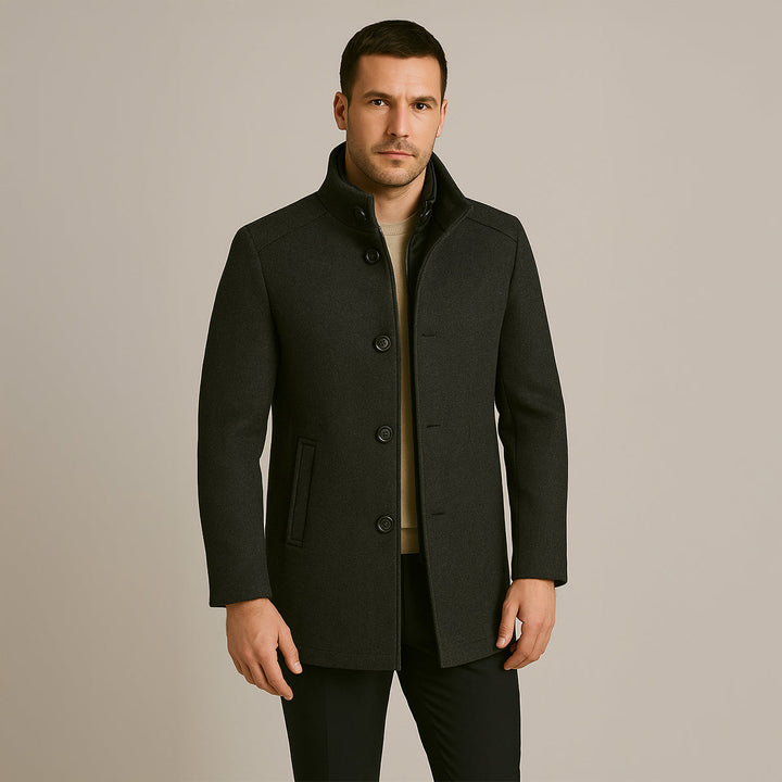 Freja Andersen | Herre uldblanding klassisk trenchcoat