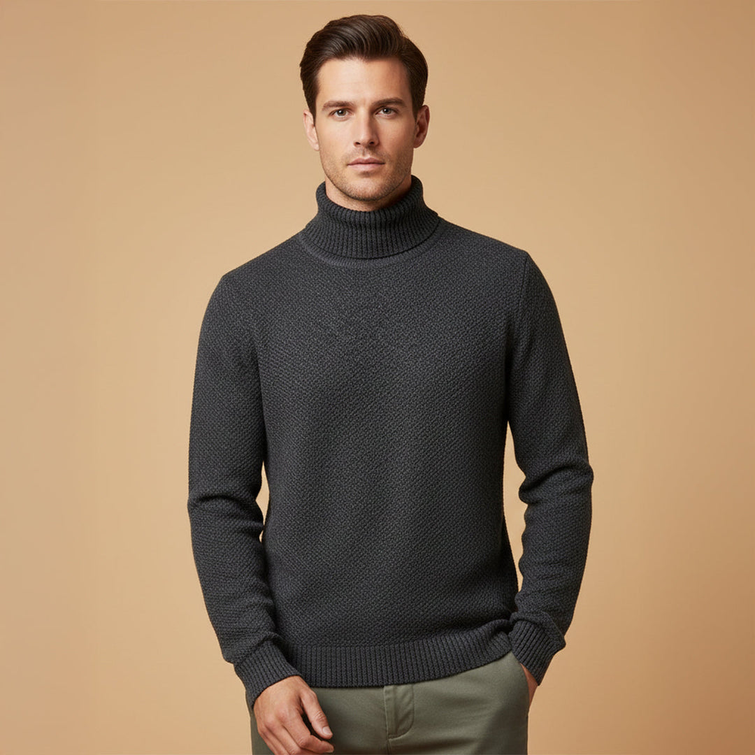 Highclere merino rullekrave til mænd