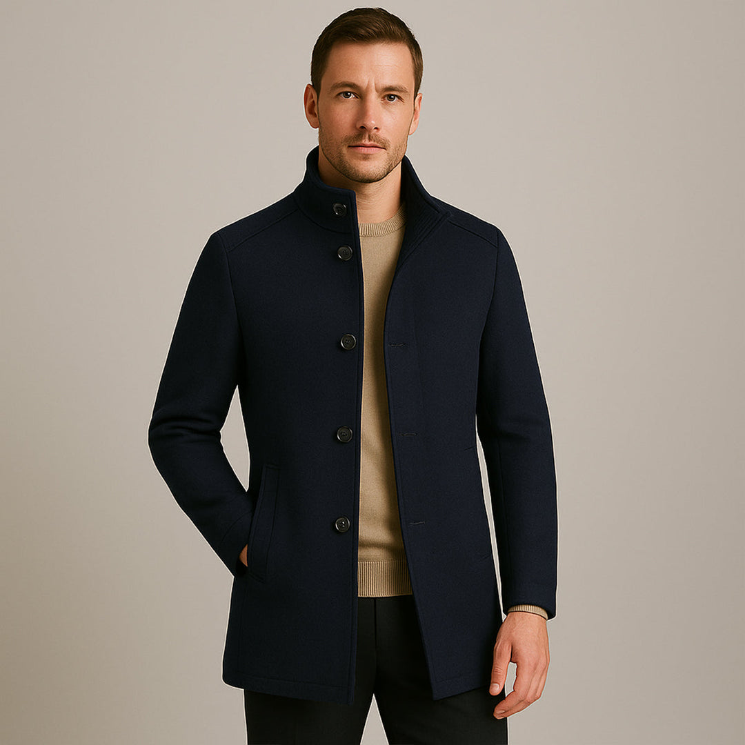 Freja Andersen | Herre uldblanding klassisk trenchcoat