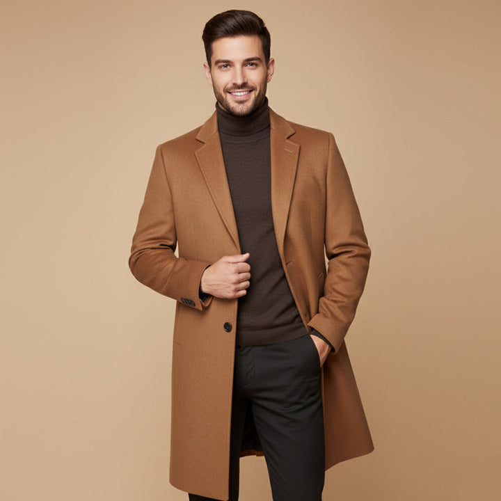 Freja Andersen | Herre Sophisticated Longline uld vinter jakke
