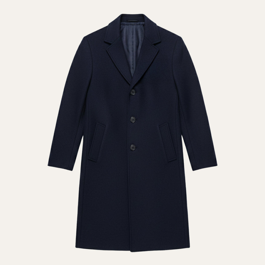 Freja Andersen | Herre Elegant klassisk uld vinter Overcoat