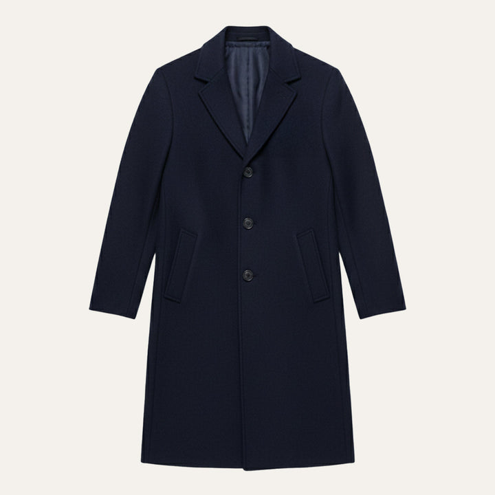 Freja Andersen | Herre Elegant klassisk uld vinter Overcoat