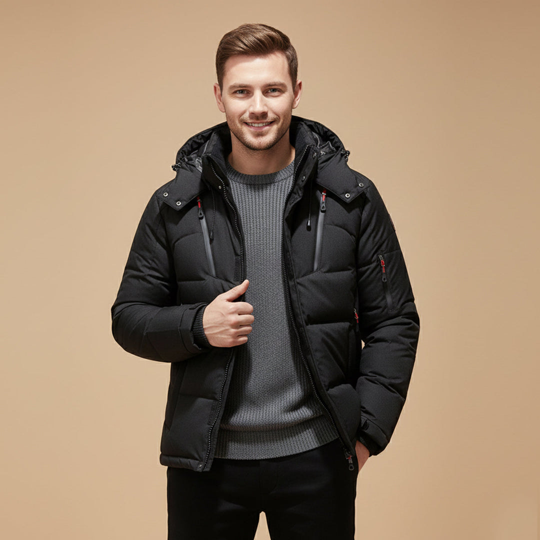 Freja Andersen | Herre Insulated vinter Park jakke med Hood