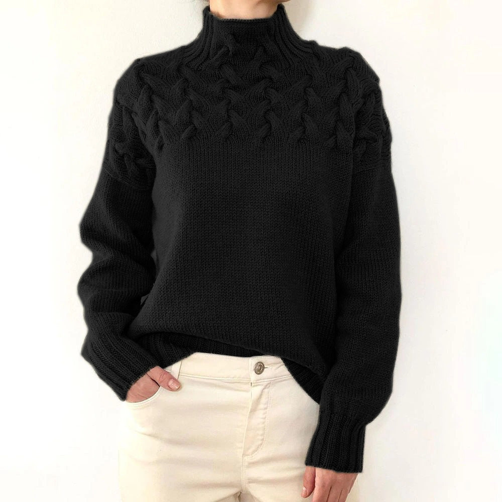 Elena | Varm strikket rullekrave — 8